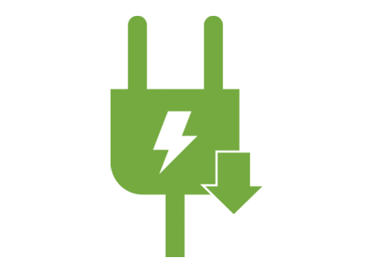 Energiforbruget er reduceret med 50% i 2030