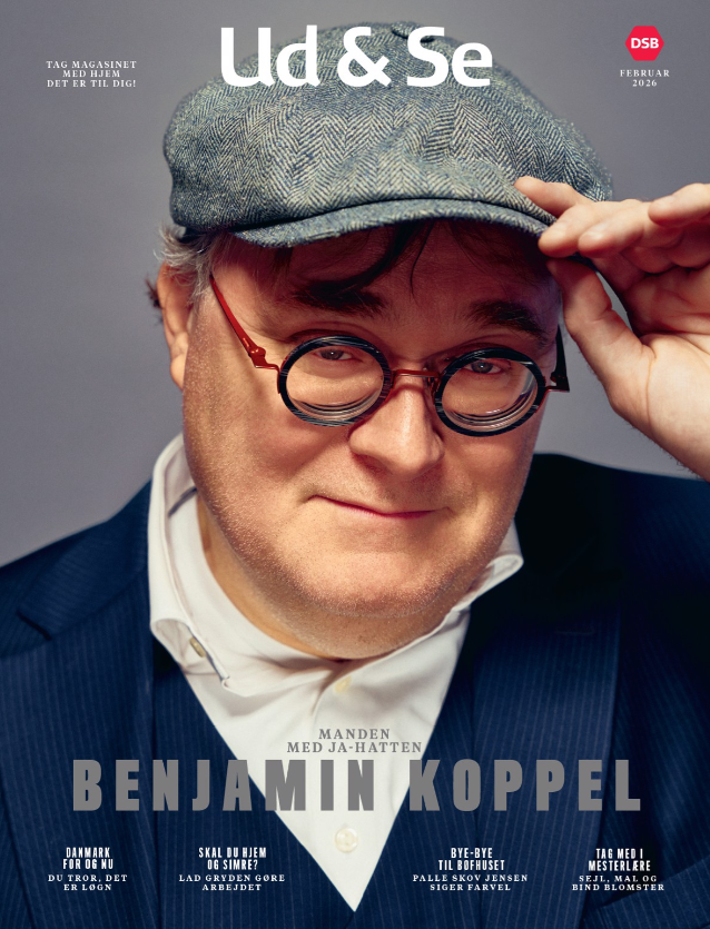 Forside af magasinet Ud & Se med Benjamin Koppel